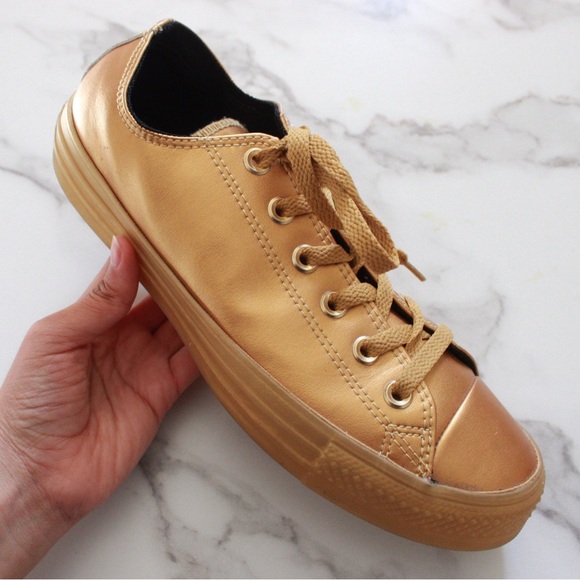 Converse All Star Gold Unisex Sneakers - Picture 3 of 9